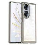For Honor 70 5G Colorful Series Acrylic + TPU Phone Case(Transparent Grey)