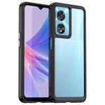 For OPPO A97 5G Colorful Series Acrylic + TPU Phone Case(Black)