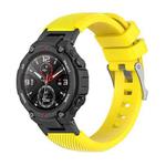 For Amazfit T-Rex / T-Rex Pro / Ares Twill Silicone Watch Band(Yellow)