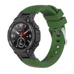 For Amazfit T-Rex / T-Rex Pro / Ares Twill Silicone Watch Band(Army Green)