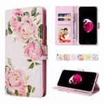 Bronzing Painting RFID Leather Case For iPhone 7 Plus / 8 Plus(Rose Flower)