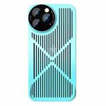 For iPhone 12 Pro Max Rimless Heat Dissipation Phone Case(Blue)