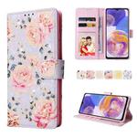For Samsung Galaxy A23 4G Bronzing Painting RFID Leather Case(Pastoral Rose)