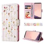 For Samsung Galaxy S8 Plus Bronzing Painting RFID Leather Case(Dreid Flower World)