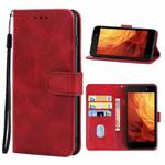 For Itel A33 Plus Leather Phone Case(Red)