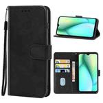 For Itel P38 Pro Leather Phone Case(Black)