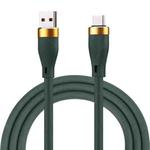 USB 3.0 to Type-C Bold Silicone Fast Charging Data Cable, Cable Length:1m(Green)