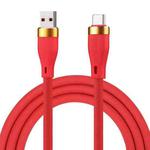USB 3.0 to Type-C Bold Silicone Fast Charging Data Cable, Cable Length:1m(Red)