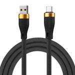 USB 3.0 to Type-C Bold Silicone Fast Charging Data Cable, Cable Length:1m(Black)