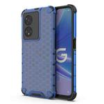 For OPPO A97 5G Shockproof Honeycomb PC + TPU Phone Case(Blue)
