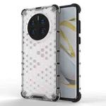 For Huawei Mate 50 Pro Shockproof Honeycomb PC + TPU Phone Case(White)