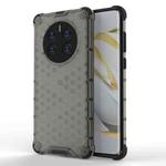 For Huawei Mate 50 Pro Shockproof Honeycomb PC + TPU Phone Case(Black)