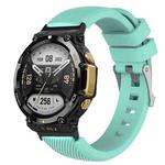 For Amazfit T-Rex 2 Twill Silicone Watch Band(Mint Green)