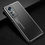 For Xiaomi 12 Pro/12S Pro Light and Shadow Series Frosted Metal Phone Case(Black)