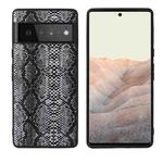 For Google Pixel 6 Leather Back Phone Case(Snakeskin Print)