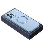 For iPhone 14 Nebula Series MagSafe Phone Case (Sierra Blue)