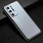 For Huawei P40 Pro Light and Shadow Series Frosted Metal Phone Case(Blue)