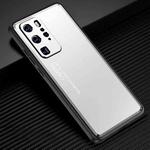 For Huawei P40 Pro Light and Shadow Series Frosted Metal Phone Case(Silver)