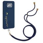 For Xiaomi Poco X3 / X3 Pro / X3 NFC Gilding Line TPU Phone Case with Strap(Royal Blue)