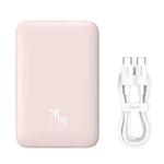 Baseus 10000mAh 20W Magnetic Mini Wireless Fast Charge Power Bank with Cable(Pink)