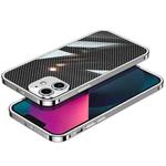 For iPhone 12 mini Carbon Brazed Stainless Steel Ultra Thin Protective Phone Case (Silver)