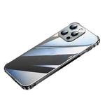 For iPhone 13 Pro Stainless Steel+TPU Metal Transparent Phone Case (Graphite)