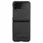 For Samsung Galaxy Z Flip4 5G NILLKIN QIN Series Plain Leather Phone Case(Black)