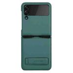 For Samsung Galaxy Z Flip4 5G NILLKIN QIN Series Plain Leather Phone Case(Green)