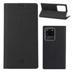 For Galaxy S20 Ultra ViLi Shockproof TPU + PU Horizontal Flip Protective Case with Card Slot & Holder(Black)