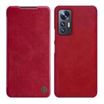 For Xiaomi 12 Lite NILLKIN QIN Series Crazy Horse Texture Leather Phone Case(Red)