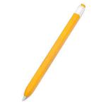 10 PCS / Set Stylus Jelly Silicone Protective Cover Short Set For Apple Pencil 1(Yellow)