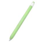 10 PCS / Set Stylus Jelly Silicone Protective Cover Short Set For Apple Pencil 1(Matcha Green)