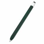 10 PCS / Set Stylus Jelly Silicone Protective Cover Short Set For Apple Pencil 1(Dark Green)