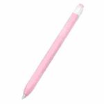 10 PCS / Set Stylus Jelly Silicone Protective Cover Short Set For Apple Pencil 1(Pink)