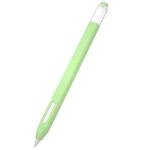 10 PCS / Set Stylus Jelly Silicone Protective Cover Short Set For Apple Pencil 2(Matcha Green)