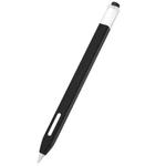 10 PCS / Set Stylus Jelly Silicone Protective Cover Short Set For Apple Pencil 2(Black)