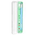 Pencil Universal Silicone Stylus Protection Storage Box(Cyan)