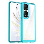 For Honor 70 Pro+ 5G Colorful Series Acrylic + TPU Phone Case(Transparent Blue)