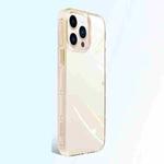 For iPhone 14 Pro Crystal Shield Series High Transparency Metal Case(Gold)