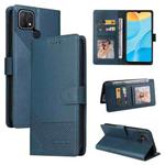 For OPPO A15 4G GQUTROBE Skin Feel Magnetic Leather Phone Case(Blue)