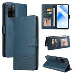 For OPPO A55 5G GQUTROBE Skin Feel Magnetic Leather Phone Case(Blue)