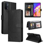 For OPPO A93 5G GQUTROBE Skin Feel Magnetic Leather Phone Case(Black)
