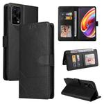 For Realme X7 Pro GQUTROBE Skin Feel Magnetic Leather Phone Case(Black)