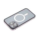 For iPhone 13 Camera Protector MagSafe Magnetic Phone Case(Rose Pink)