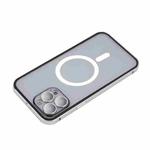 For iPhone 12 Camera Protector MagSafe Magnetic Phone Case(Silver)