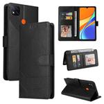 For Xiaomi Redmi 9C GQUTROBE Skin Feel Magnetic Leather Phone Case(Black)