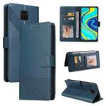 For Xiaomi Redmi Note 9 Pro GQUTROBE Skin Feel Magnetic Leather Phone Case(Blue)