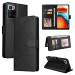 For Xiaomi Redmi Note 10 Pro GQUTROBE Skin Feel Magnetic Leather Phone Case(Black)