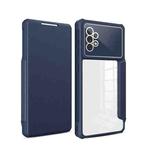 For Samsung Galaxy A52 5G Magnetic Flip Leather Phone Case(Blue)