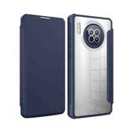 For Huawei Mate 30 Magnetic Flip Leather Phone Case(Blue)